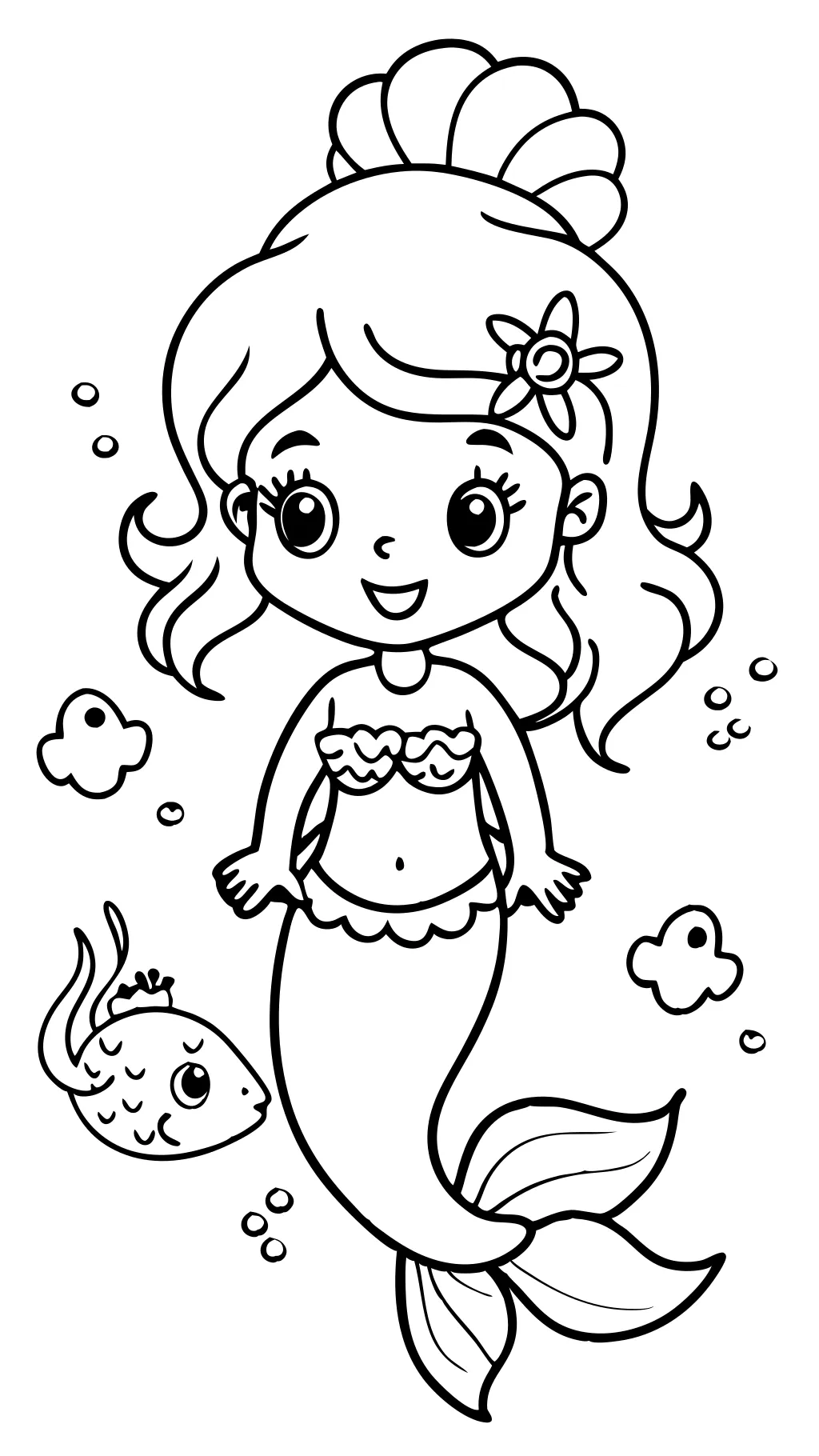 Pages à colorier de Little Ariel